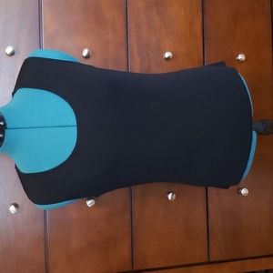 Chico's Solid Black Knit Sleeveless Crew Neck Shell, Size 10